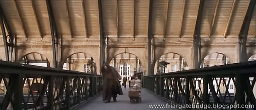 King's Cross Footbridge as seen in Harry Potter film