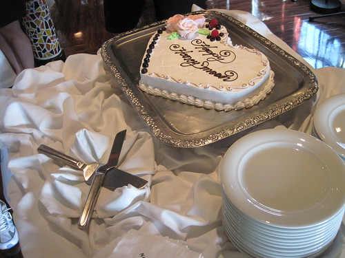The anniversary reception cake