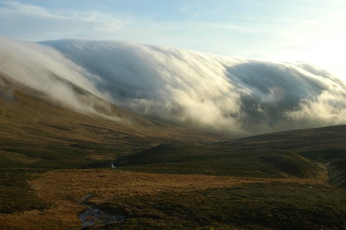 Mist rolling off Creag Leacach