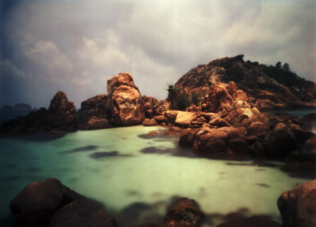 Pulau Redang, pinhole with expired film