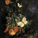 Carl Wilhelm de Hamilton (18th century) "Still life with butterflies, lizards and snakes’ Oil on oak panel