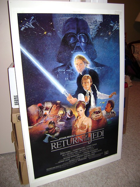 One sheet of Return of the Jedi Poster is in good condition
