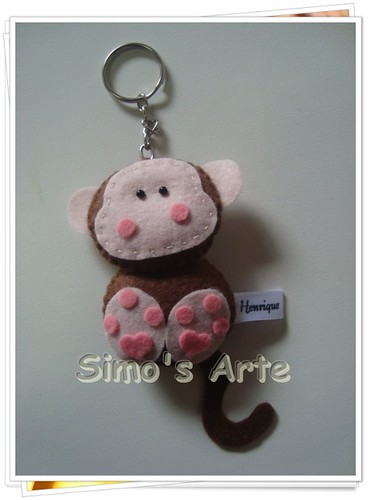 Chaveiro macaco by Artes by Simo's®