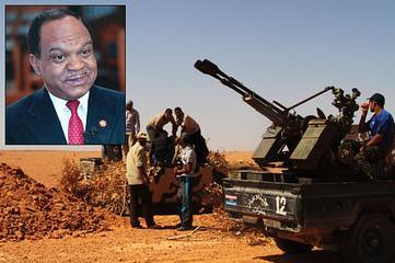 Former US Congressman Fauntroy witnessed European special forces beheading people in Libya. He is telling his story to the press after escaping from the North African state now under siege by the US-NATO forces. by Pan-African News Wire File Photos