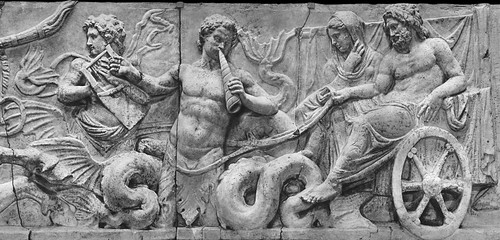 Tritons pulling a chariot with Amphitrite & Poseidon by petrus.agricola