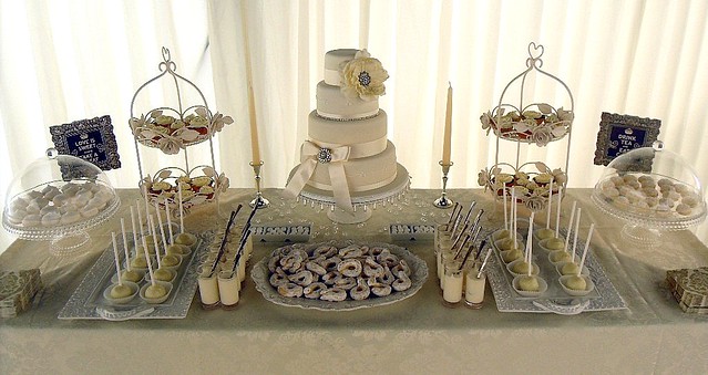 The table included 4 tier wedding cake fruit and red velvet two flavours 