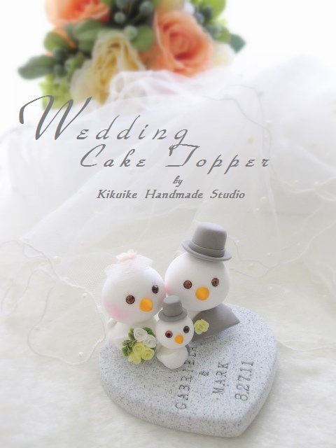 Wedding Cake Topperlove bird with lovely baby
