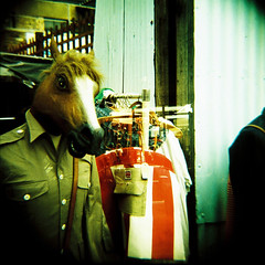 Columbia Road Flower Market (using a Lomography Diana F+  camera) - August 2011