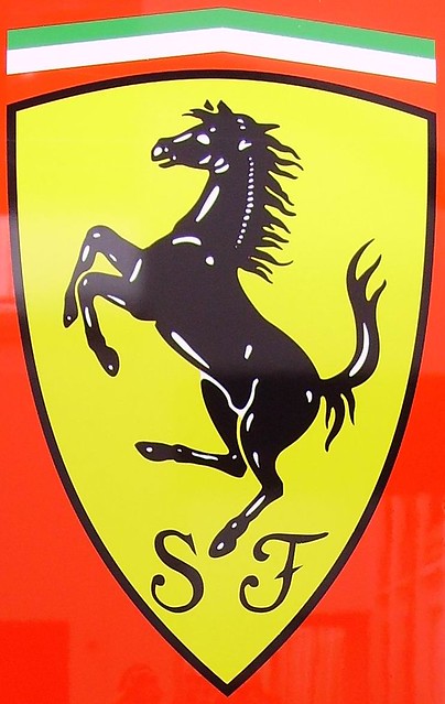 Scuderia Ferrari logo Painted on a truck