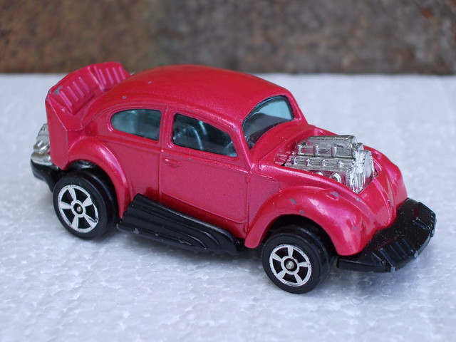 Corgi Juniors 1970's Pink VW Beetle Hot Rod