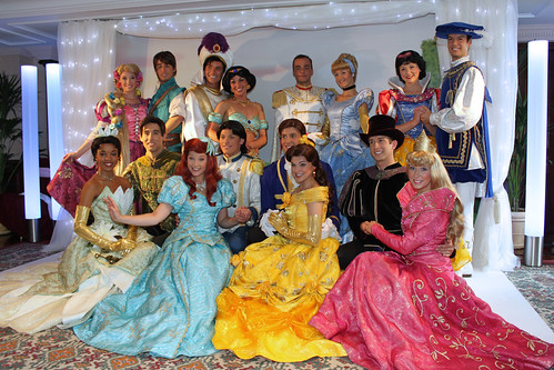 All the Disney Princes and Princesses come out to say farewell!