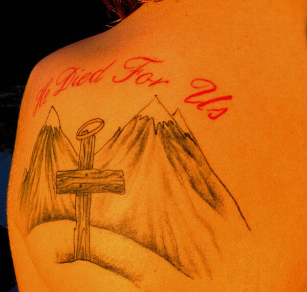 He Died For Us Inspirational Tattoo My best friend's tattoo
