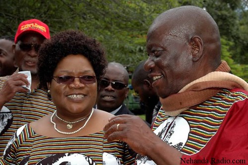 Zimbabwe Vice-President Joice Mujuru with her late husband retired General Solomon Mujuru. General Mujuru died as a result of a fire at his home. by Pan-African News Wire File Photos