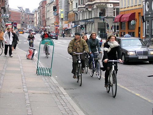 Cycletrack in Copenhagen