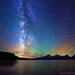 Stars, Milky Way, Jackson Lake, Grand Teton NP
