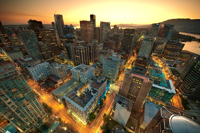Downtown Vancouver Sunset