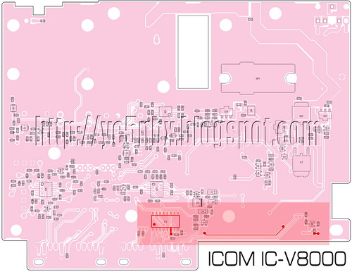 PCB ICOM IC-V8000 Bottom_med