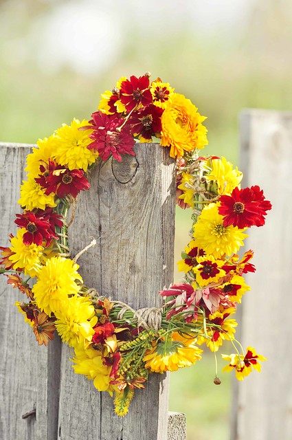 Открытки для друзей - Giveaway floral wreath