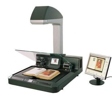 Copibook book scanner and book copier for bound documents
