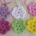 Crochet doodle flowers