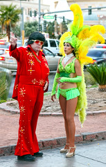 Imitators in the streets of Vegas