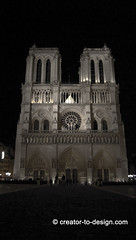 La Cathédrale Notre Dame de Paris, De Nuit