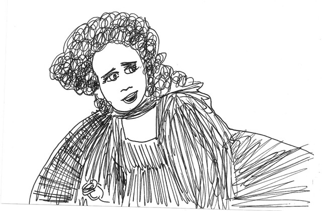Christine Daae Sketch done in my sister I latest viewing of the movie