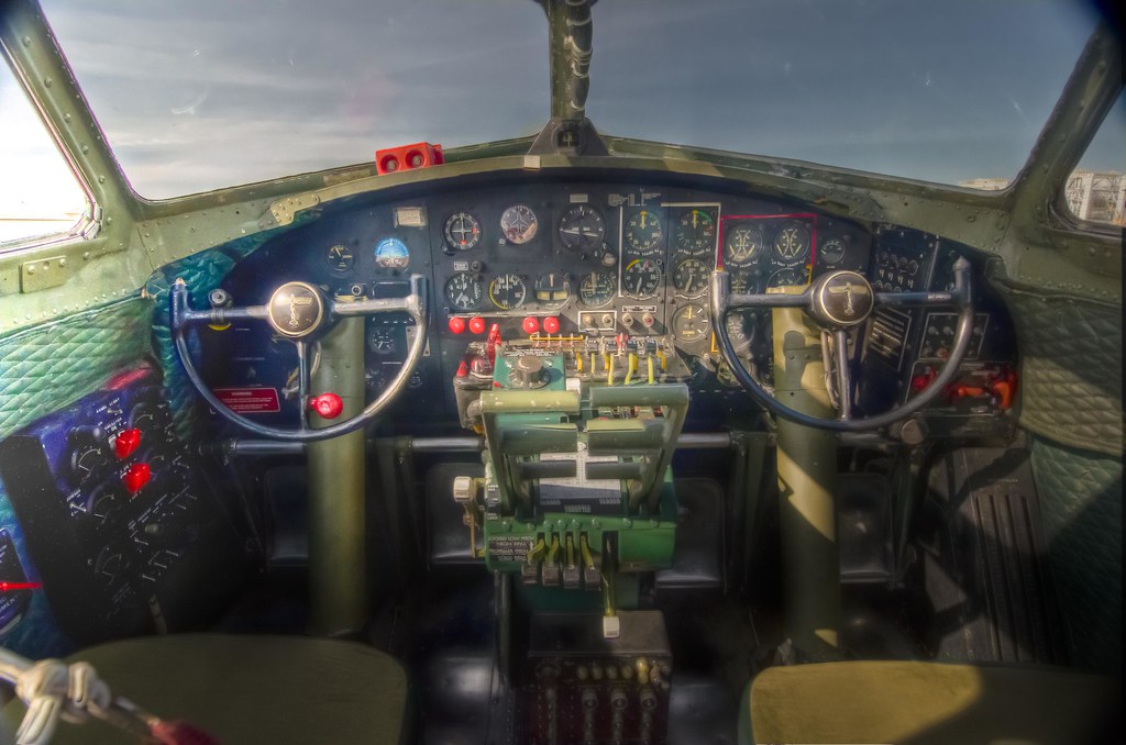 B-17 "Sentimental Journey" Cockpit controls