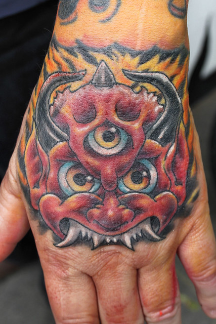 Japanese demon tattoo by Mirek