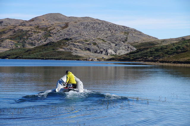 Fieldwork at Two Boat Lake, Greenland 2011