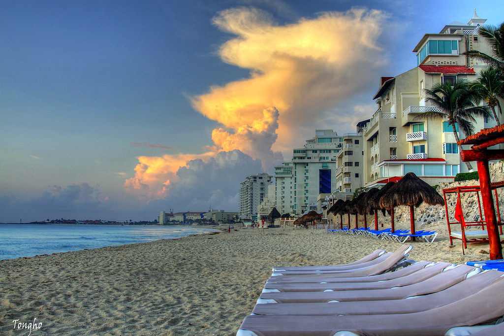 Cancun Beach From GR Caribe