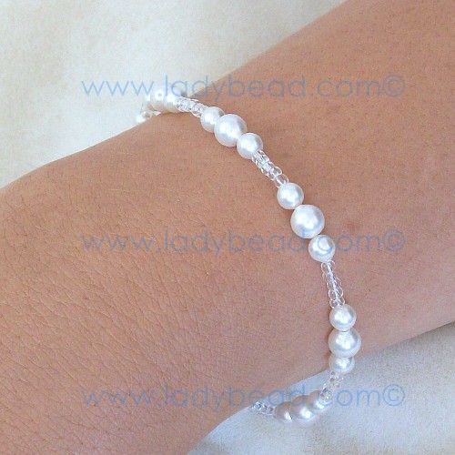Custom Pearl Bracelet blog beach wedding jewelry