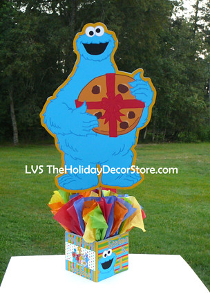 Sesame Street Birthday Party on Large Sesame Street Birthday Party Decor Ations Supplies Cookie Moster