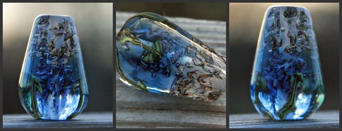 Mushroom Hunting in Wonderland Lampwork Focal Bead by Glass Addictions