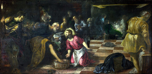 Tintoretto - Christ washing the Feet of the Disciples 1575-80