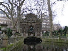 The Medici fountain in Paris.
