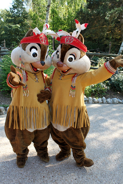 Meeting Native American Chip and Dale