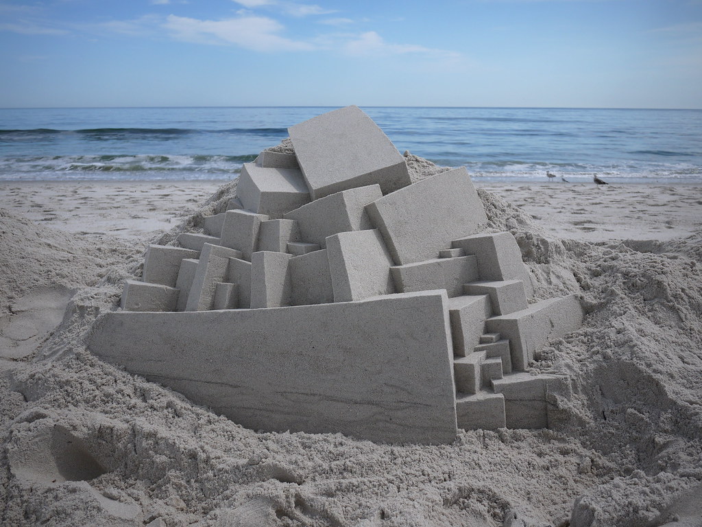 6043227927 9aa6e80bd5 b Geometric Sand Sculptures by Calvin Seibert