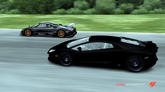 Lamborghini Aventador matte black Pagani