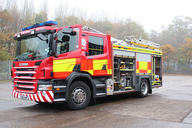 Rescue Services training at Keltruck Droitwich new Scania Fire Engine