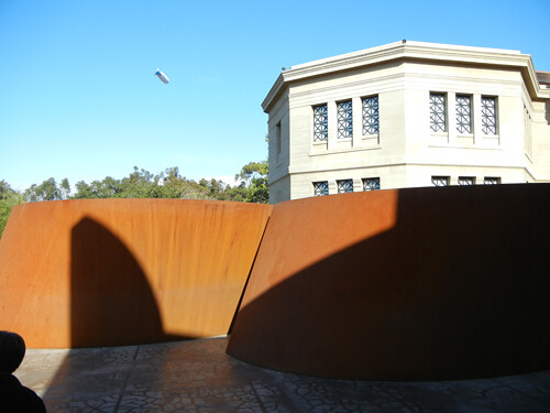Steel Sculpture by Richard Serra, Cantor Arts Center, Stanford University _ 8339