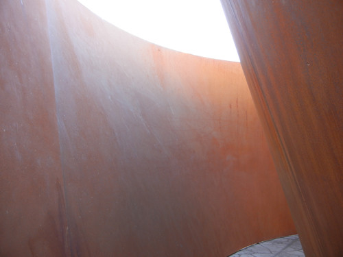 Steel Sculpture by Richard Serra, Cantor Arts Center, Stanford University _ 8346