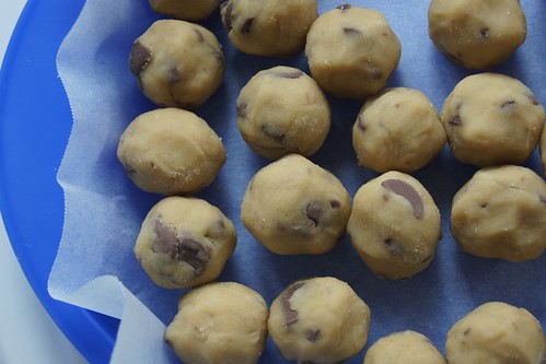 Cookie Dough Truffles - balls of cookie dough