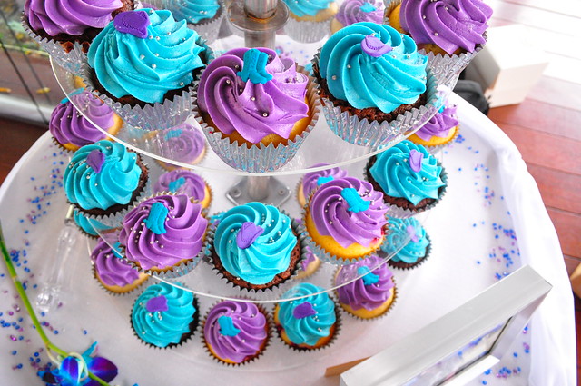 Purple And Turquoise Wedding Cupcakes Flickr Photo Sharing 640x425px