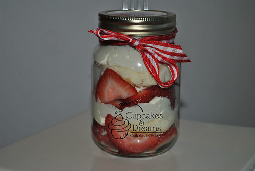 Strawberry Shortcake Cupcake in a Jar