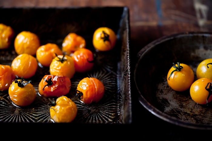 Roasted Yellow Cherry Tomatoes
