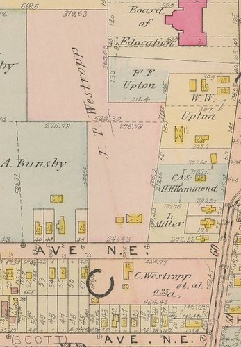 Detail, 1912 Plat Book of the City of Cleveland Volume 1 plate 40