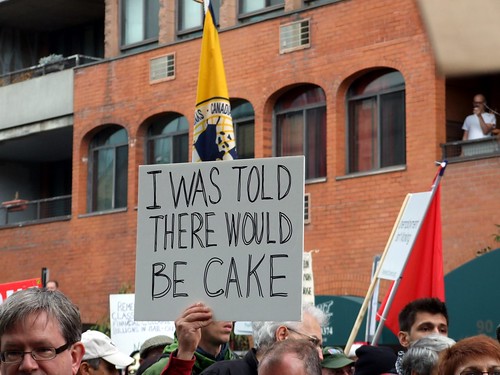 Occupy Toronto - I was told there would be cake