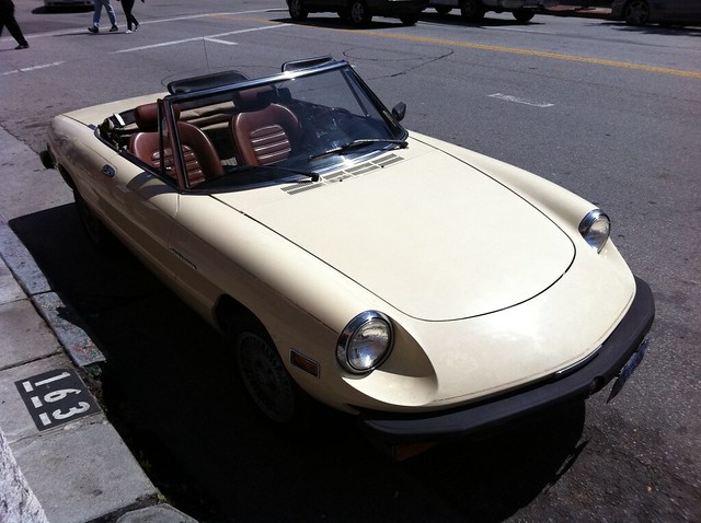 Spotted my old Alfa Romeo Spyder Near the office today