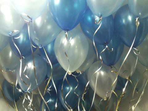 空飄氣球，珍珠藍色，珍珠淺藍，珍珠白，50顆 by 豆豆氣球材料屋 http://www.dod.com.tw